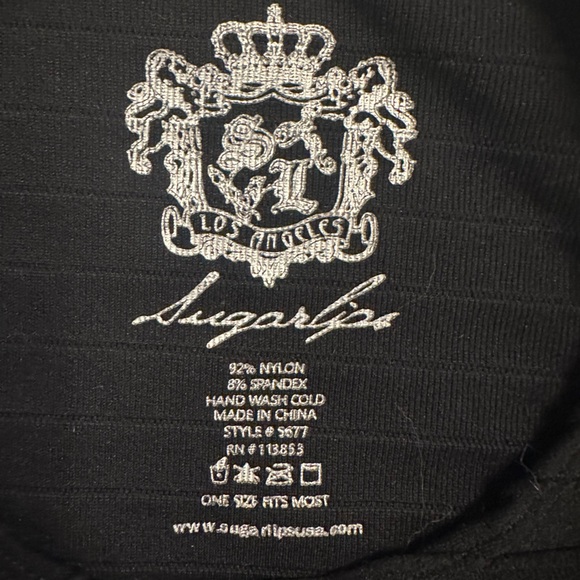 Black Ribbed Crop Top - Size S - Picture 4 of 5